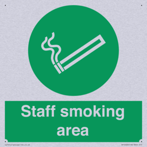 Staff smoking area